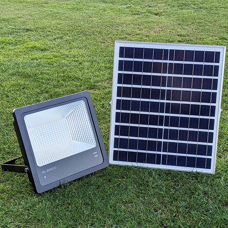 Foco solar 100w exterior