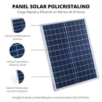 placa solar farola solar 100w