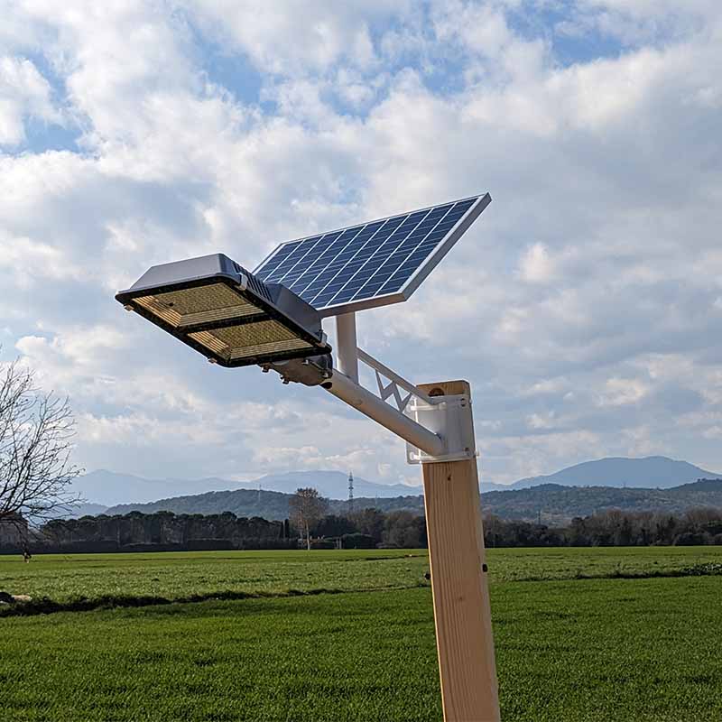 Leistungsstarker LED-Solarscheinwerferprojektor mit