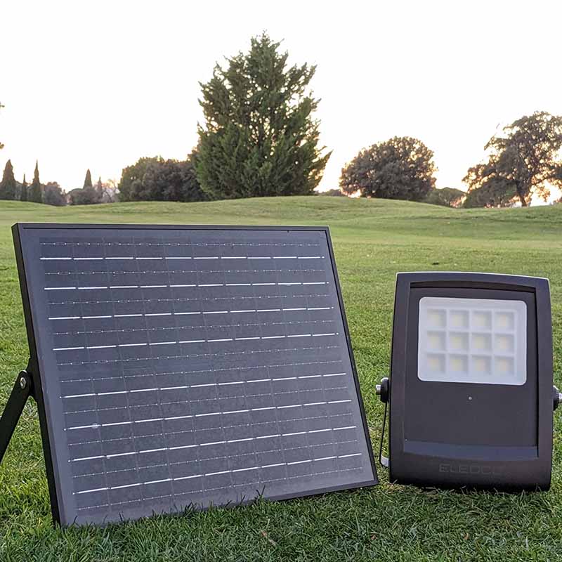 foco solar 100w exterior