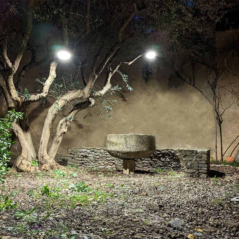 Hängende Solarlampen ELEDCO, 2 LED-Lampen mit Solarpanel